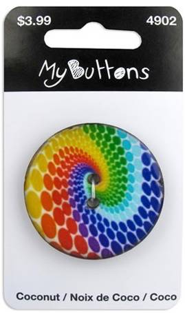  My Buttons - Coconut, 1 ., 34 , 2 ., Spiral Rainbow